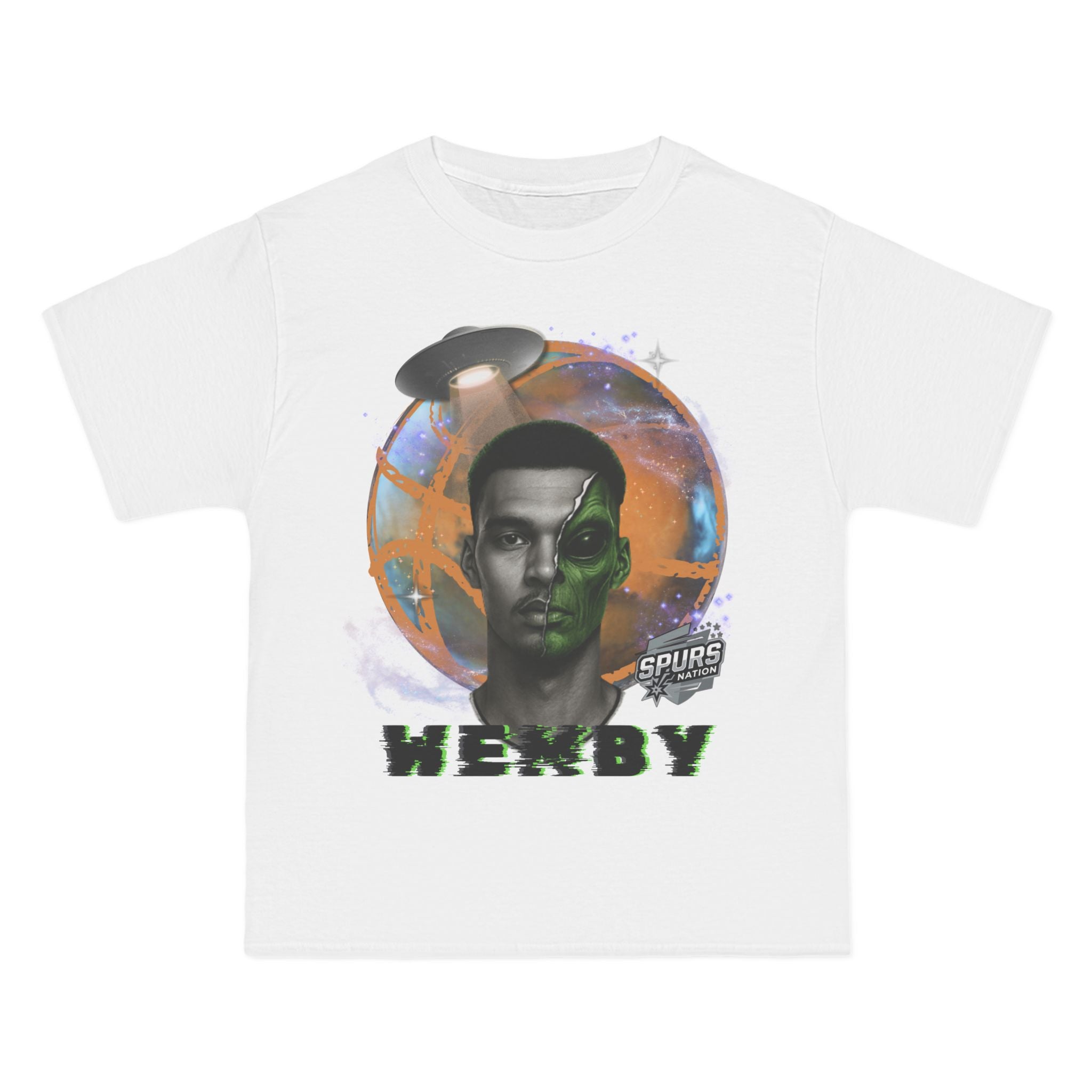 Alien UFO Wemby Spurs T-Shirt