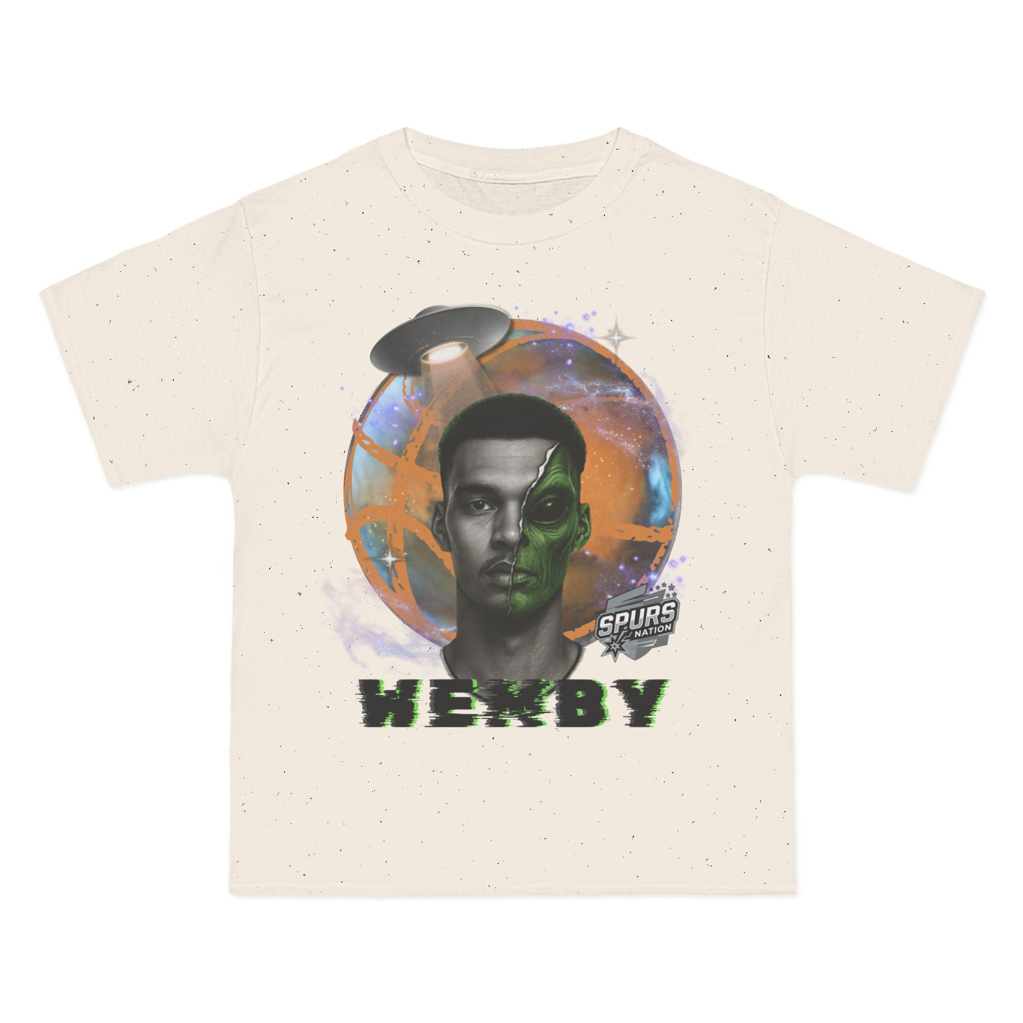 Alien UFO Wemby Spurs T-Shirt